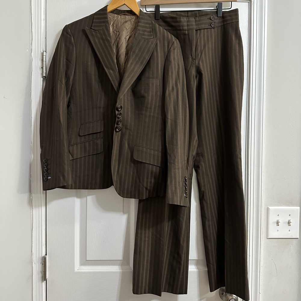 Blazer & Pants Suit Striped Set